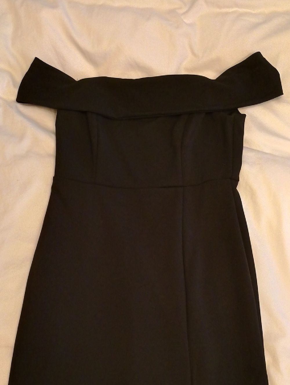 Lulus Off-Shoulder Black Women’s Dress